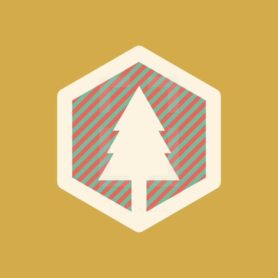 Christmas tree badge 