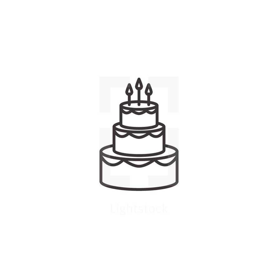 birthday cake icon 