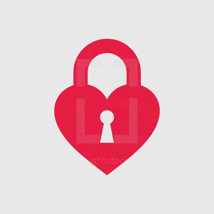 heart lock icon