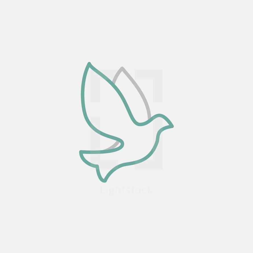 flying dove icon