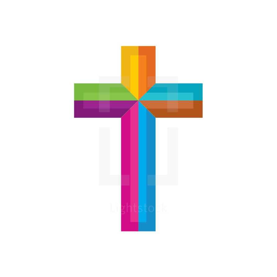 colorful cross icon