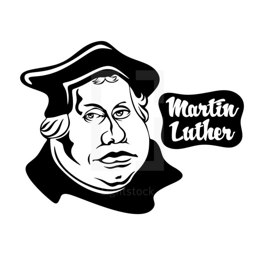 Cartoon on Martin Luther. One of the leaders of the European Christian Reformation.	