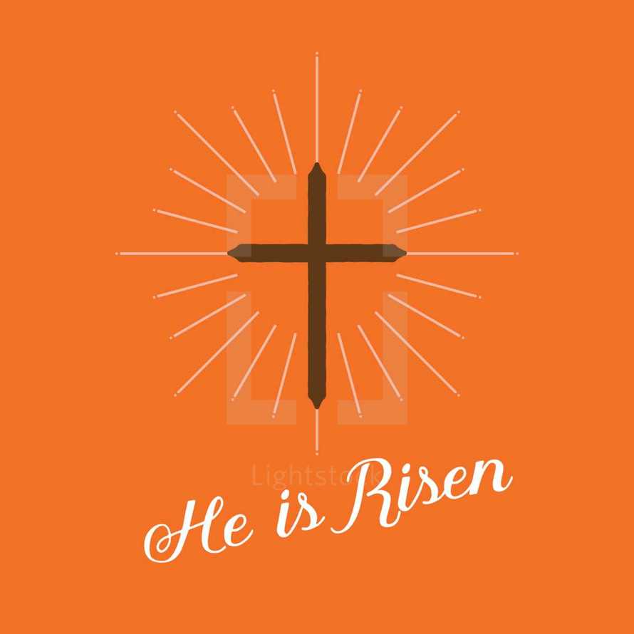 He is Risen and cross 