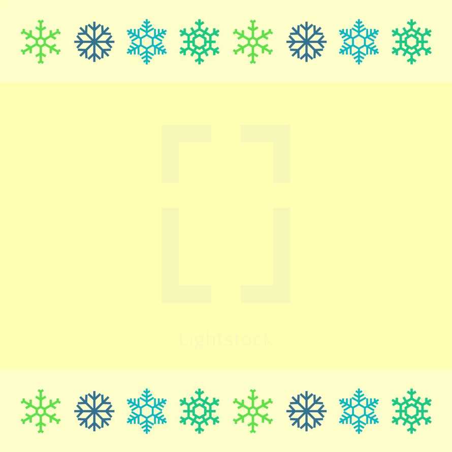 snowflake border 