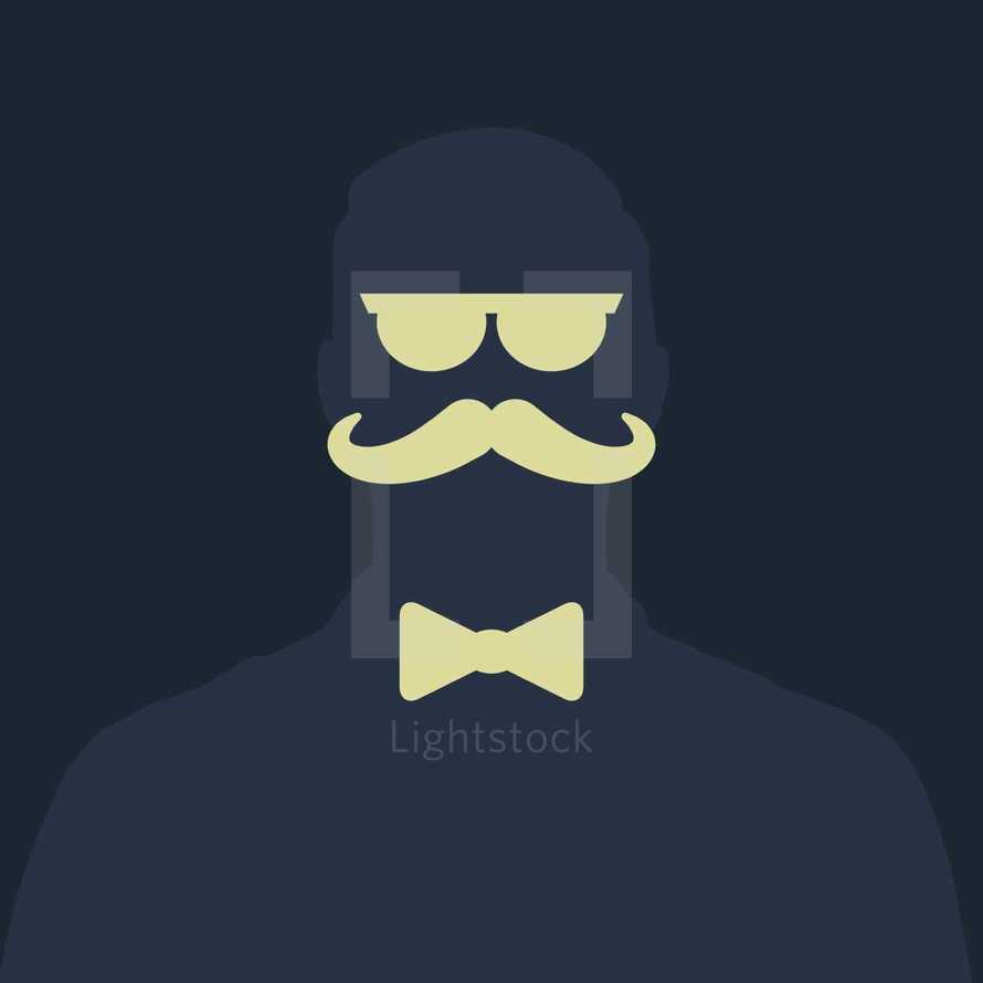 hipster silhouette 