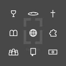 communion and church icons 