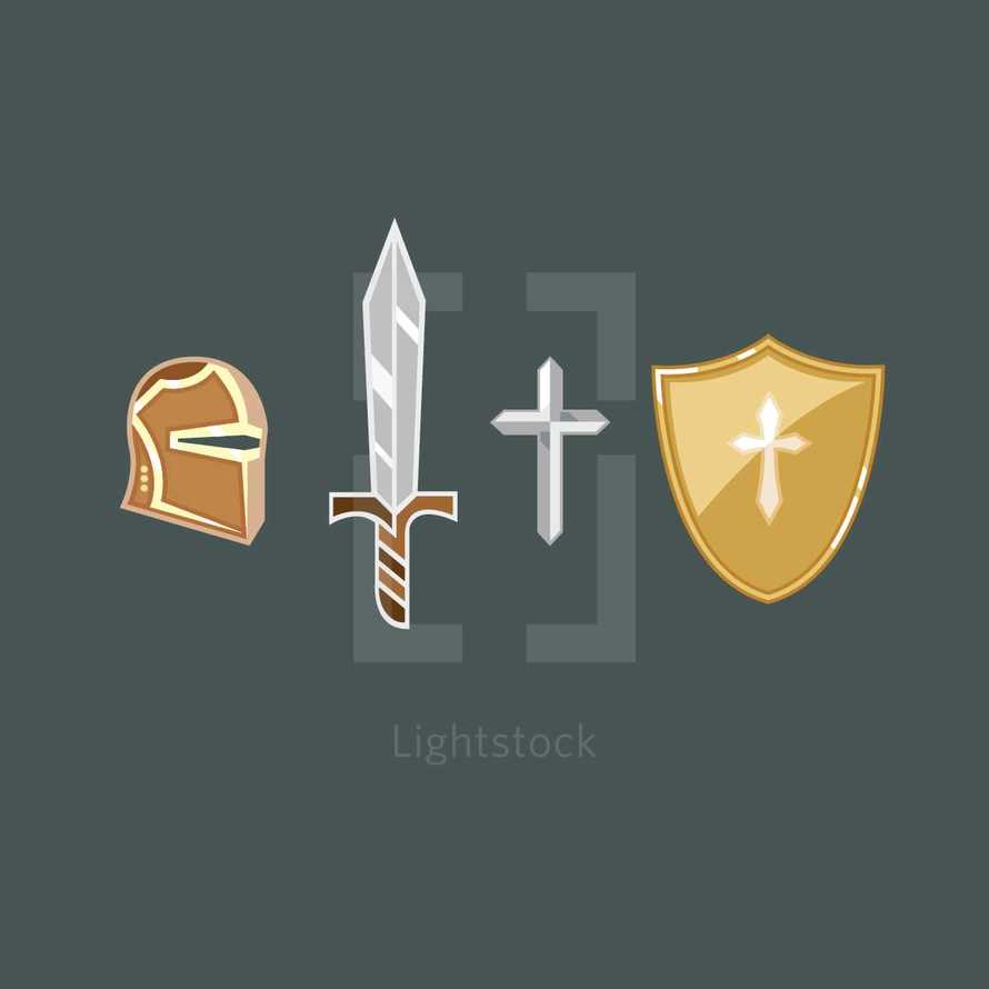 helmet, armour, armor, soldier, war, sword, shield, knight 