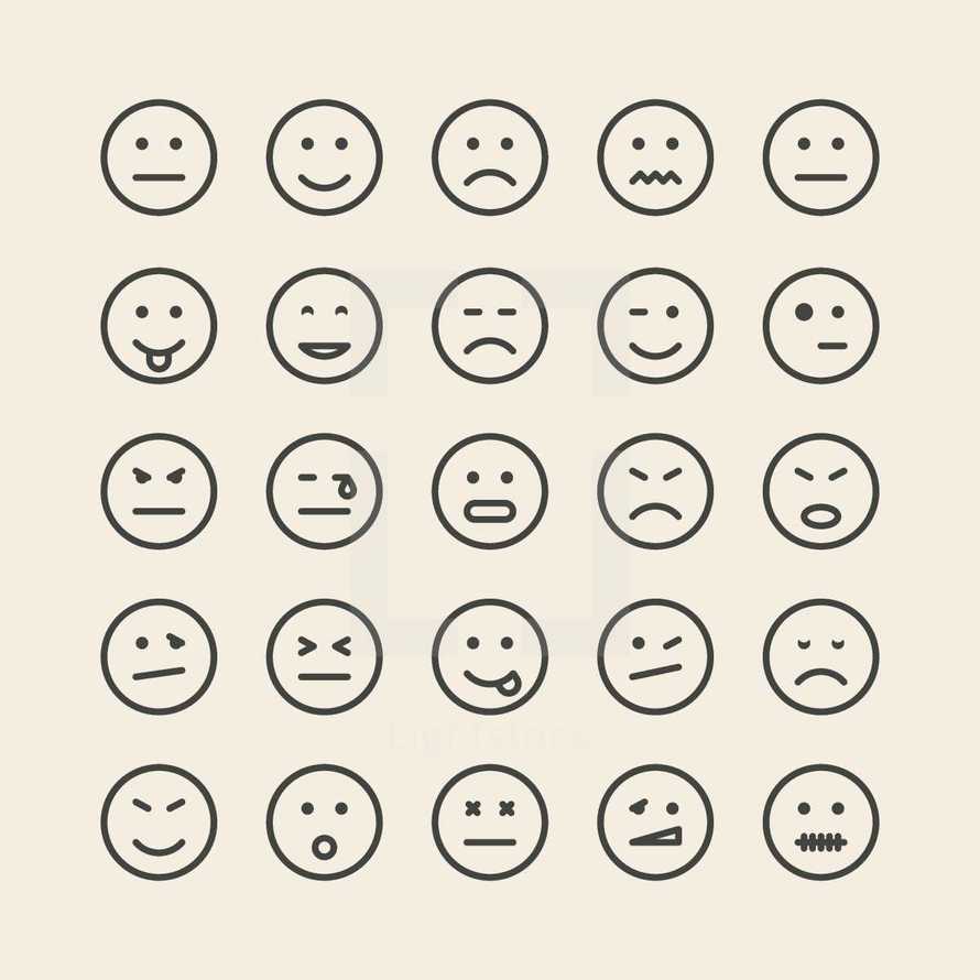 emotions icons.