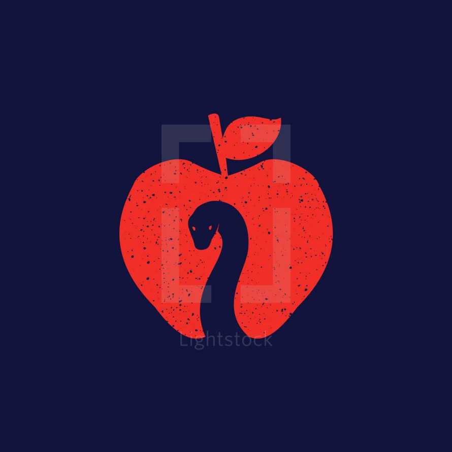 apple with serpent 