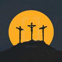 crucifixion and sun 