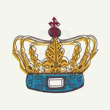 Royal crown illustration. 