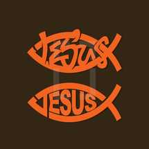 Jesus fish icons 