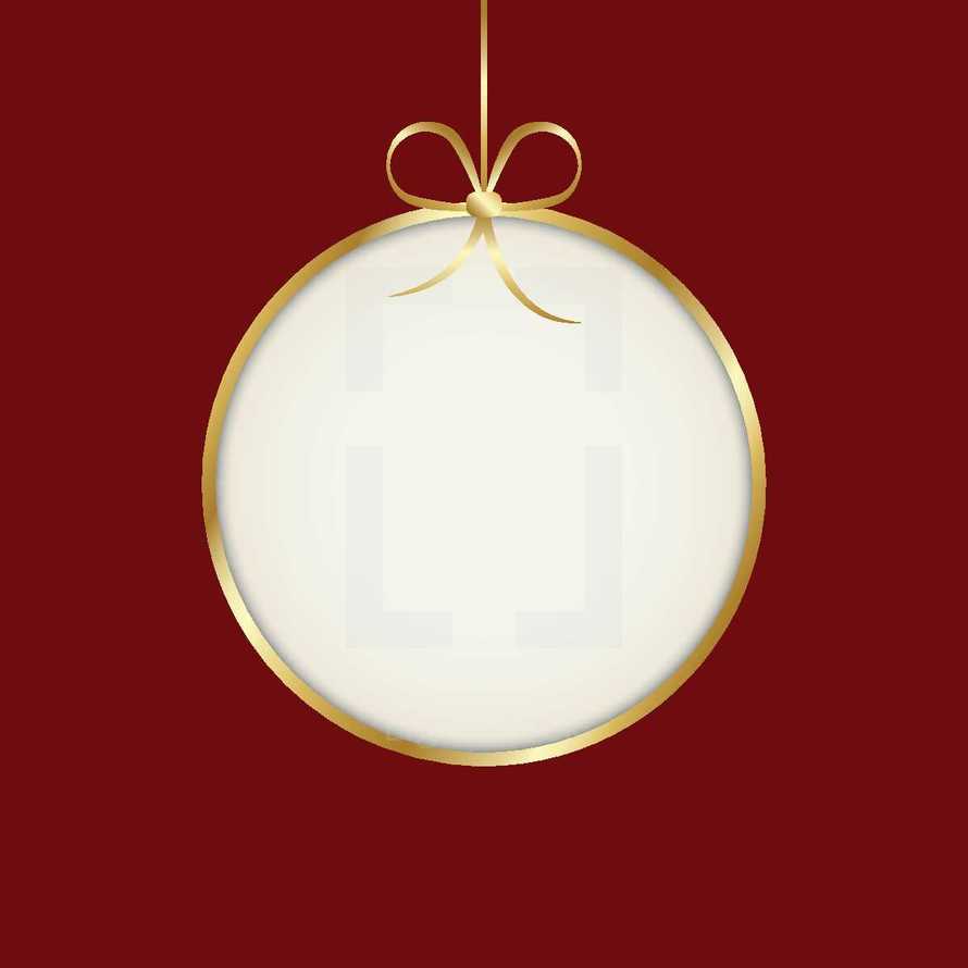 Christmas ornament with copy space 