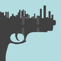 city on a gun icon