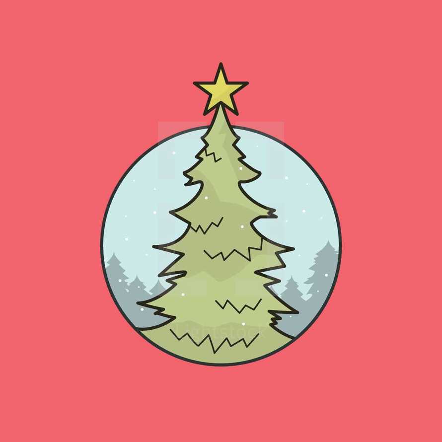 Christmas tree badge