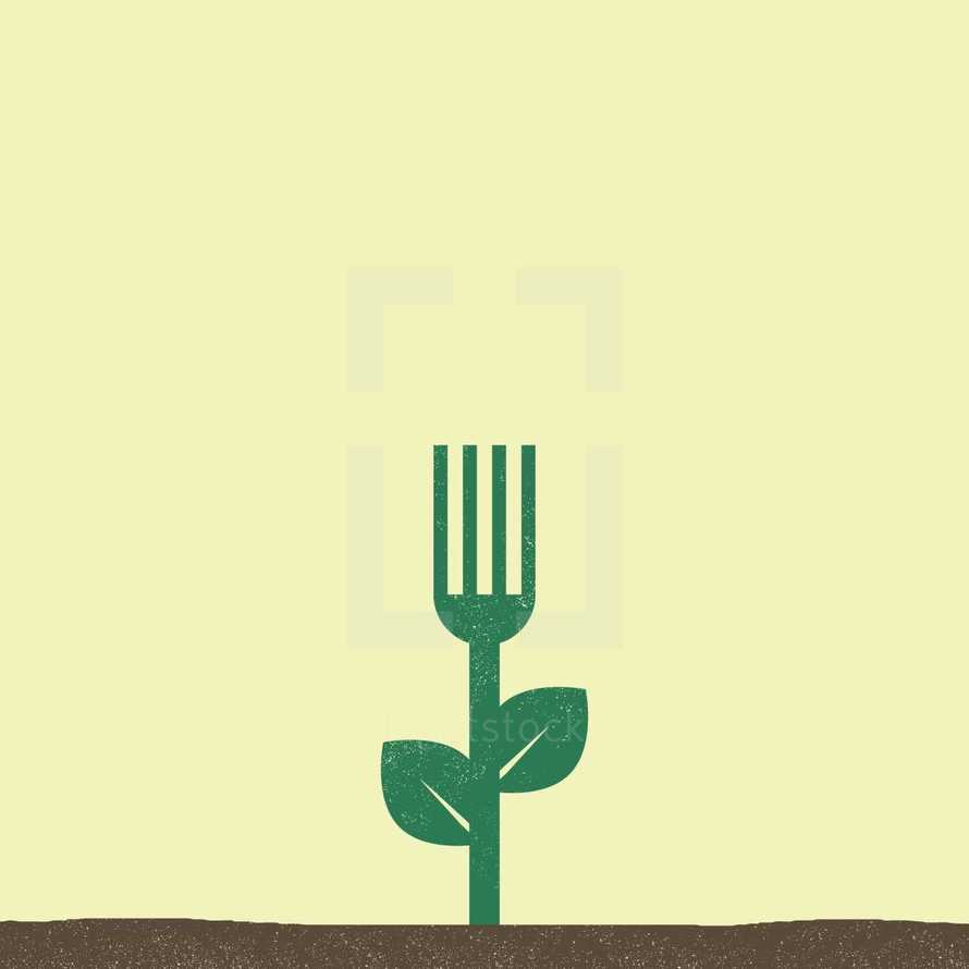 fork plant icon