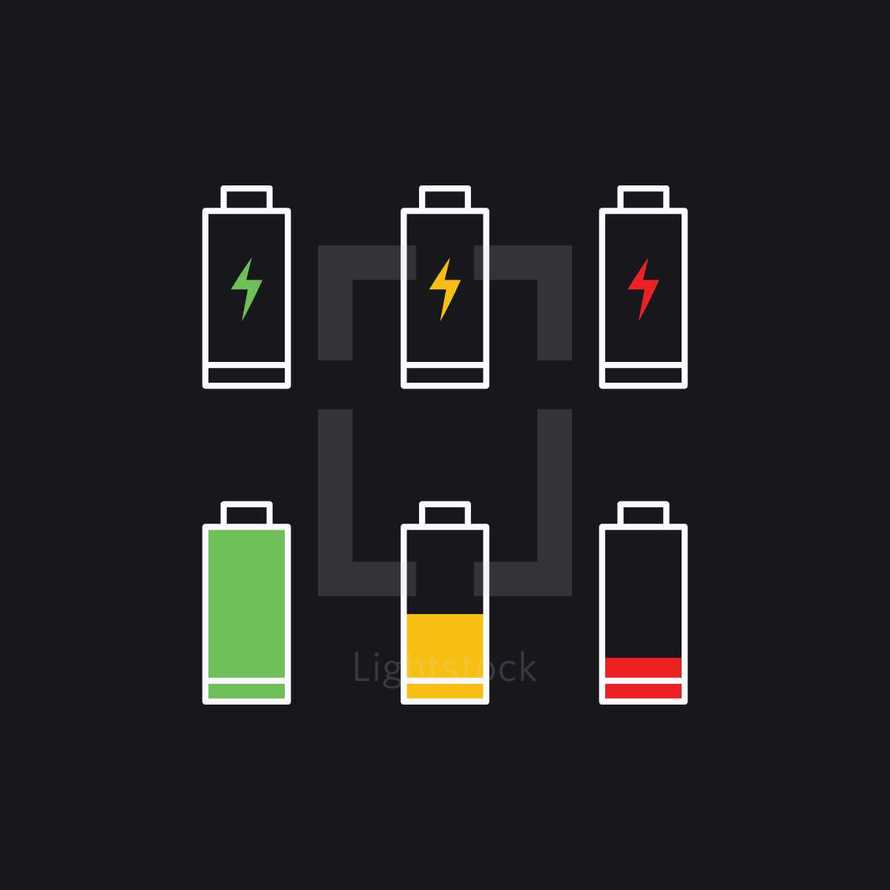 charged battery 