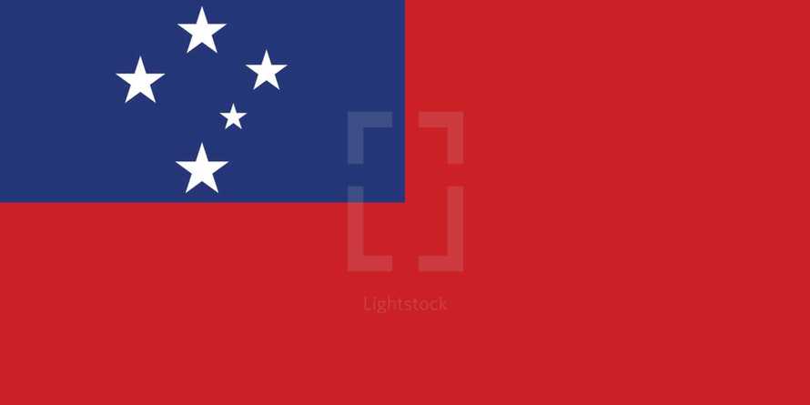 flag of Samoa.