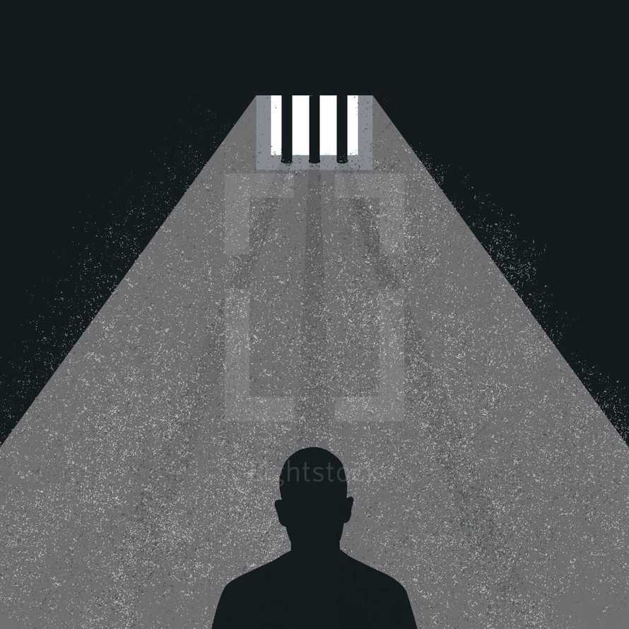 behind bars in jail 