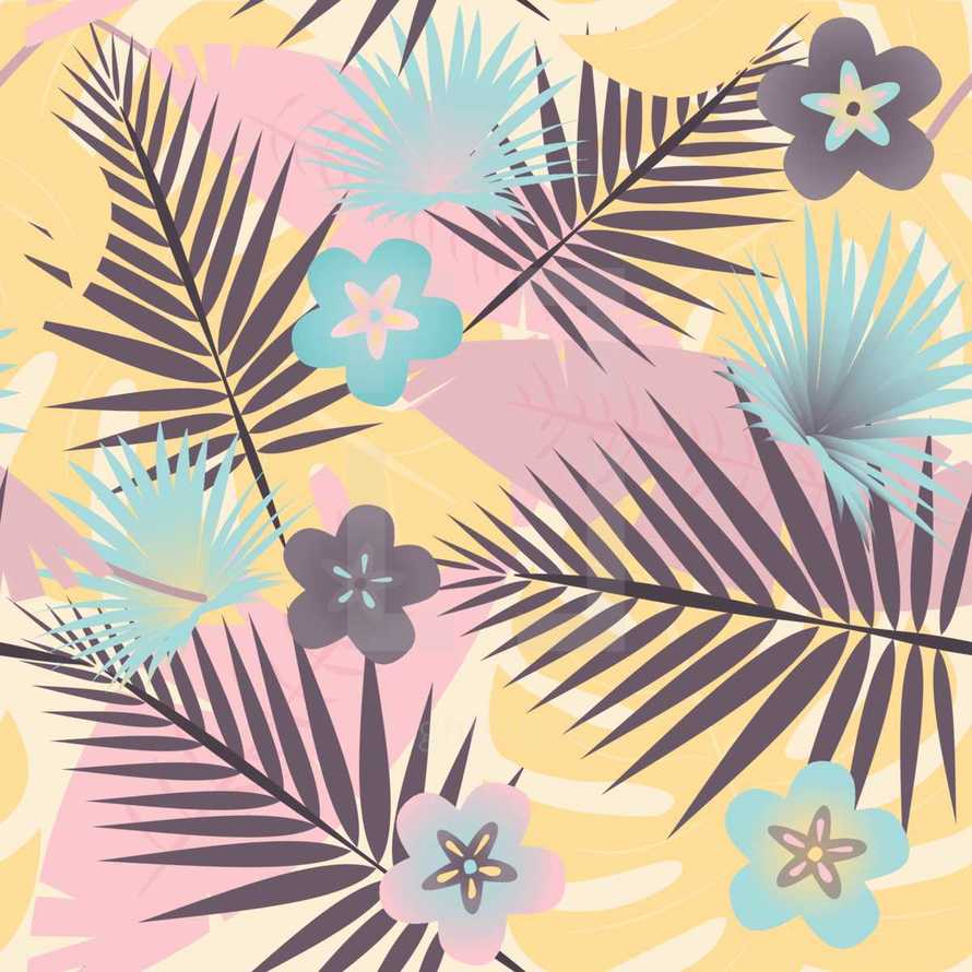 tropical leaves pattern 