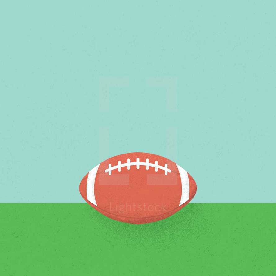 football on grass 