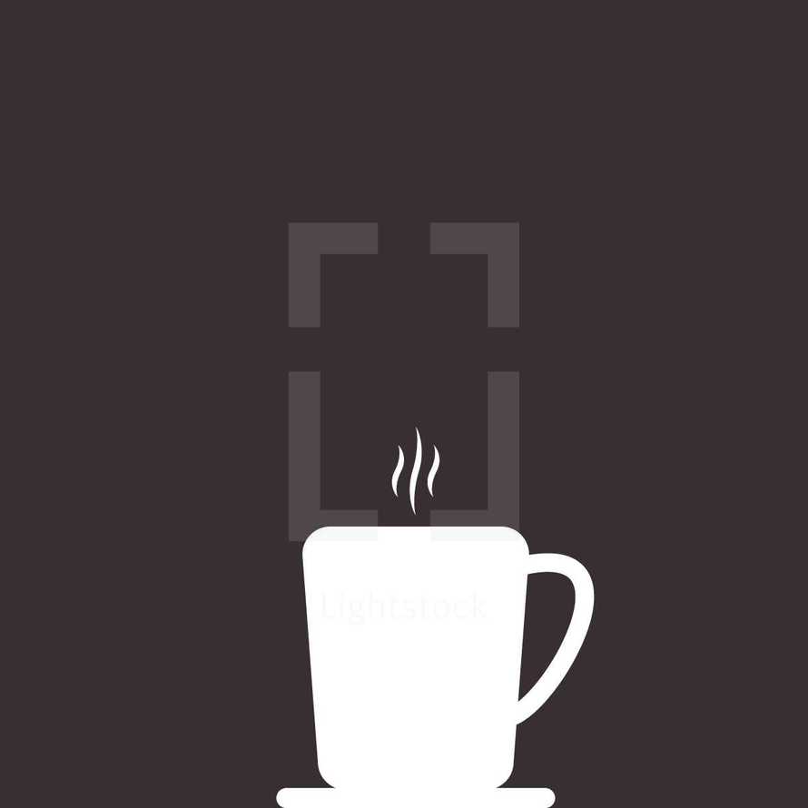 steam from a coffee mug 