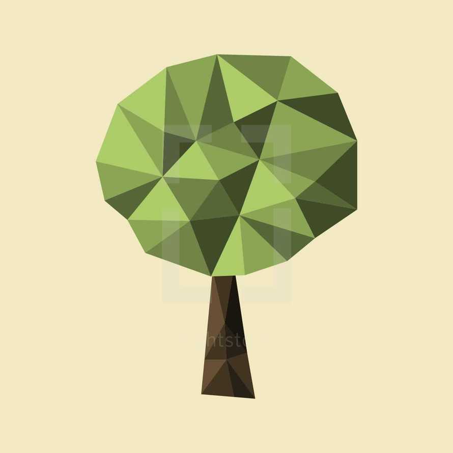 poly tree illustration. 