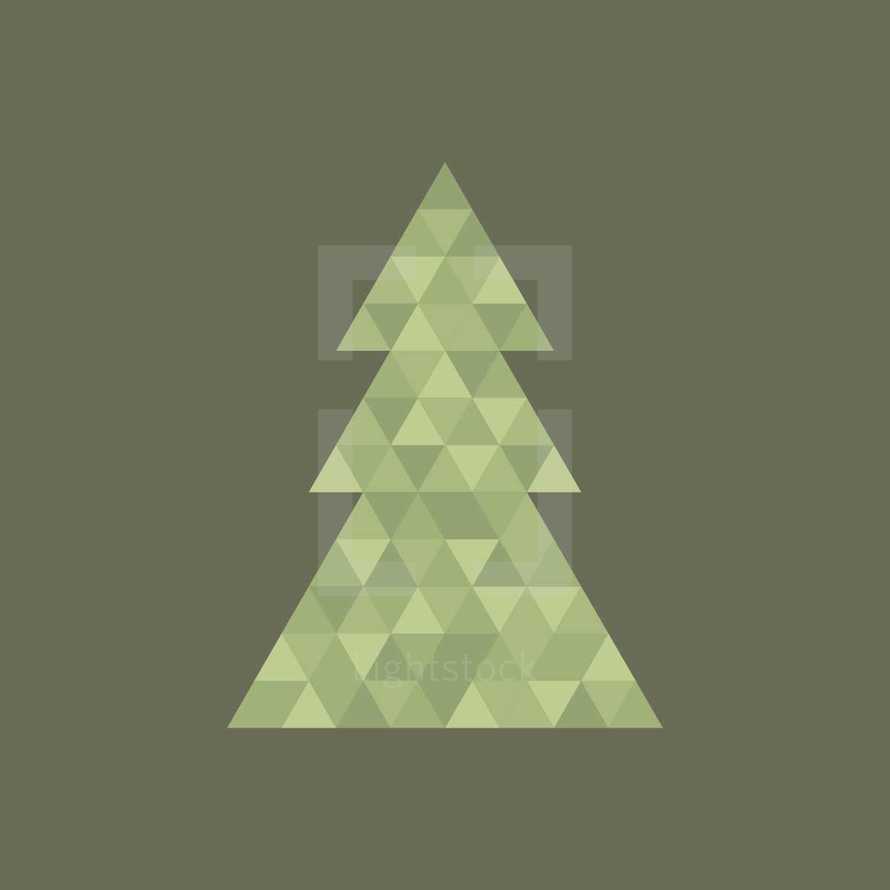 geometric Christmas tree.