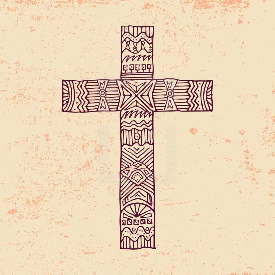 detail in a cross 