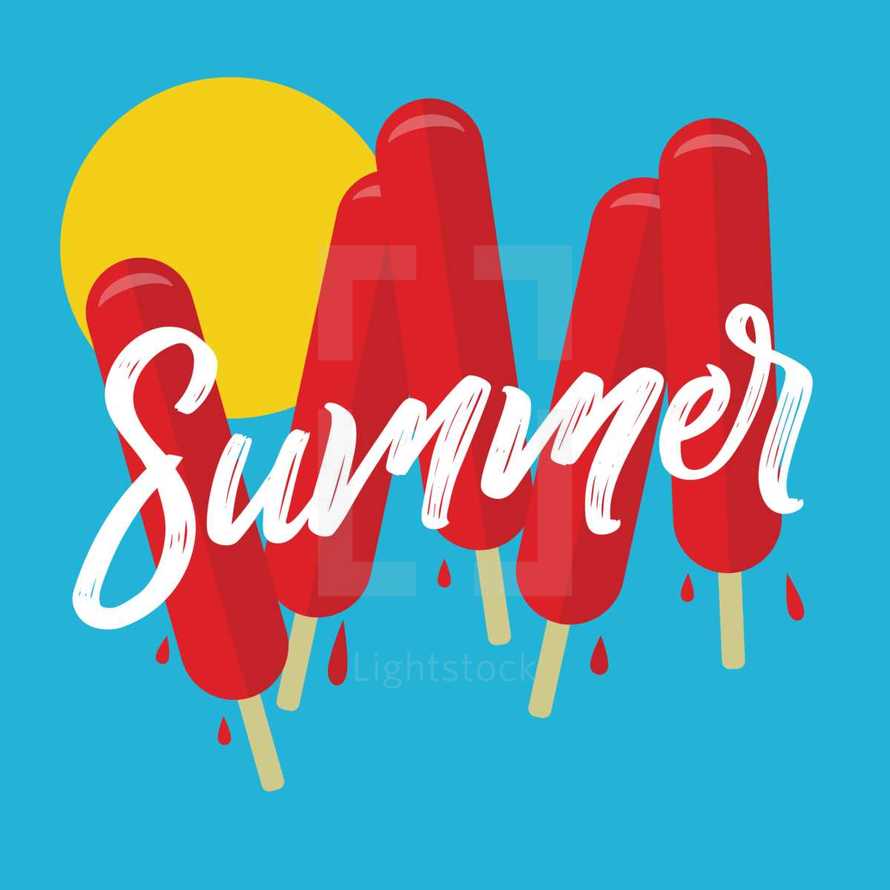 summer and popsicles 