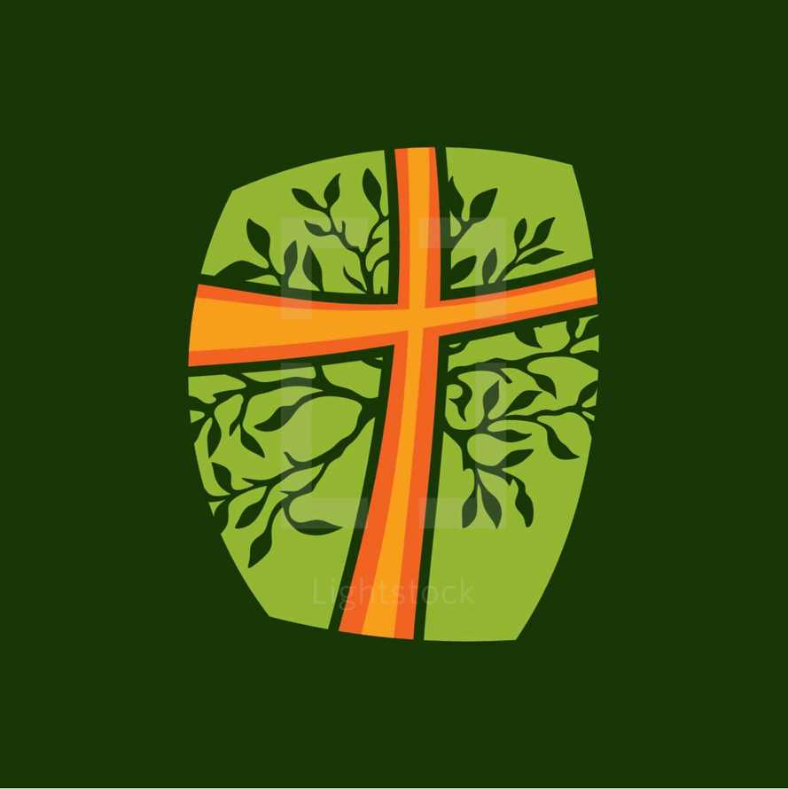 cross, tree, branches, growth, spiritual growth, icon