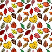 fall leaves pattern background 