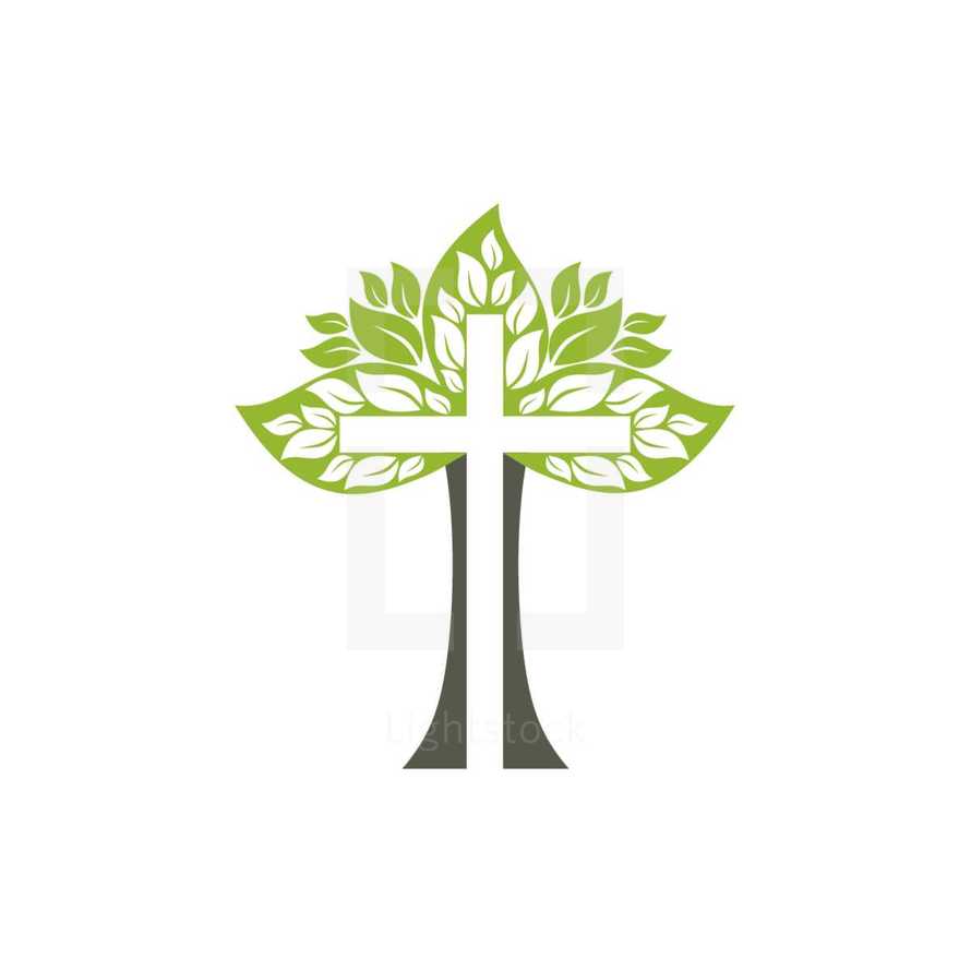 tree and cross icon