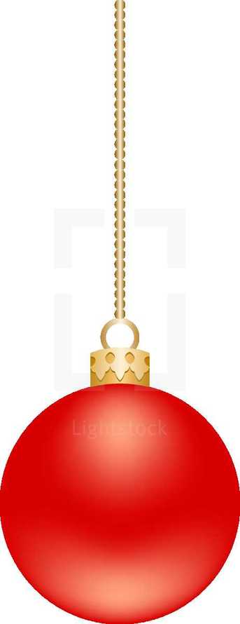 red Christmas ornament graphic 