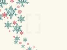 hand drawn Christmas snowflakes background.