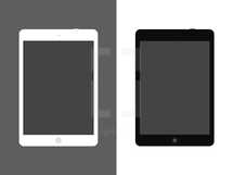 tablet screen illustration. 