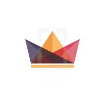 abstract crown icon.