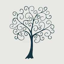 swirly tree illustration.