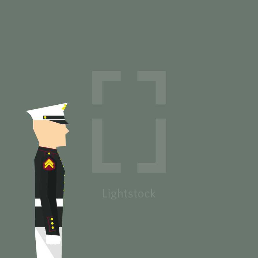 Marine in uniform 