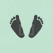 baby boy footprints 
