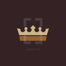 flat crown icon.