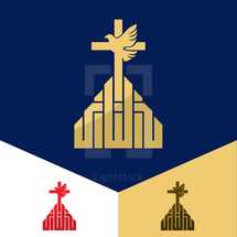 dove and cross church logo 
