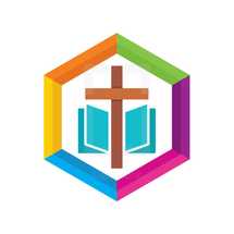 cross and Bible logo