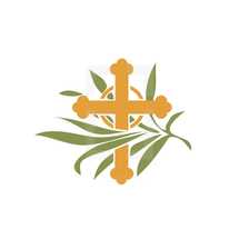 cross and palms icon