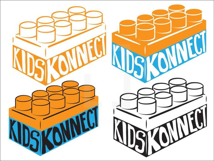 kids konnect logo on building blocks 