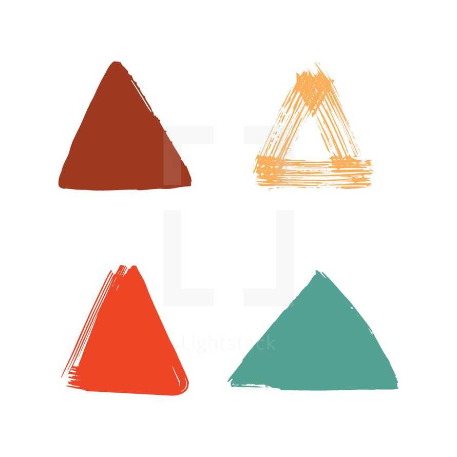 painted triangles 