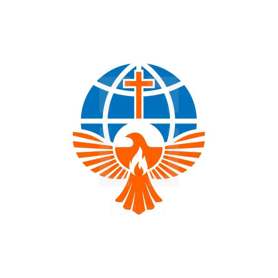 dove and globe logo 