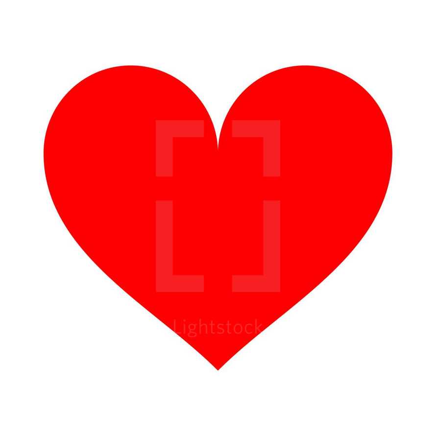 Red heart icon favorite sign liked button created in flat style. Quick and easy recolorable shape isolated from the background. The design graphic element saved as a vector illustration in the EPS file format for used in your design projects. 