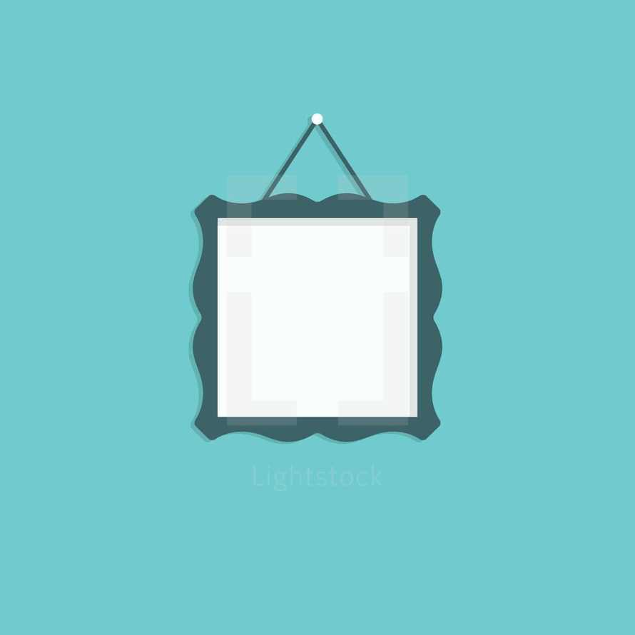 blank picture frame 