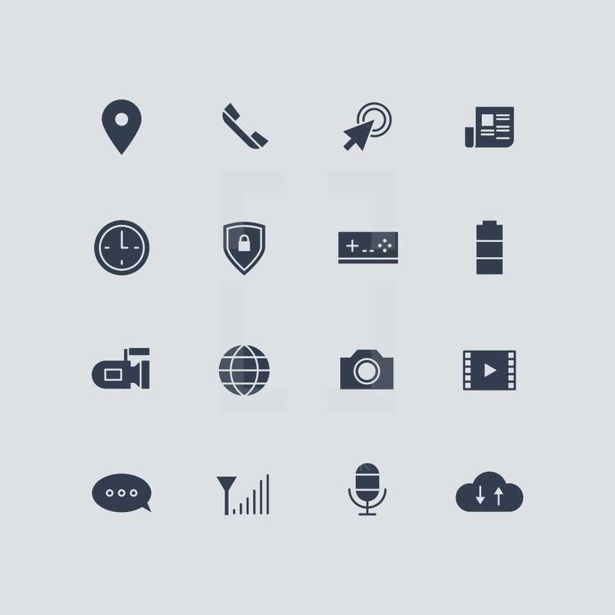 communication icons 